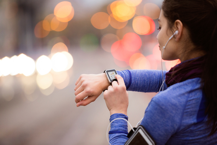 Exercising with smart watch